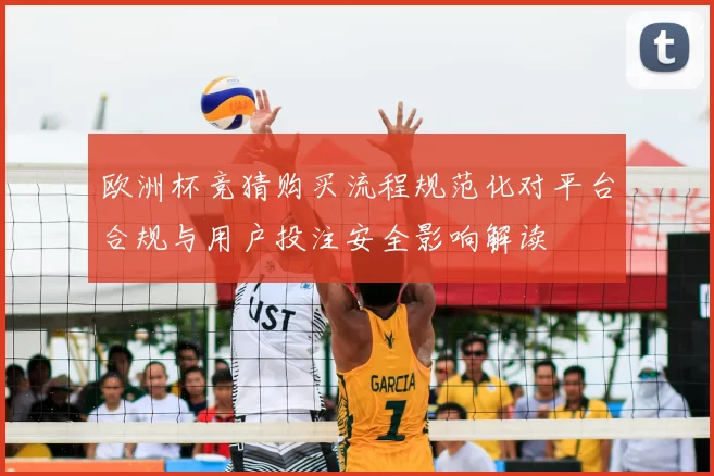 欧洲杯竞猜购买流程规范化对平台合规与用户投注安全影响解读